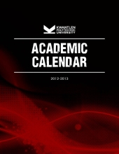 Front cover of the 2011-12 Calendar